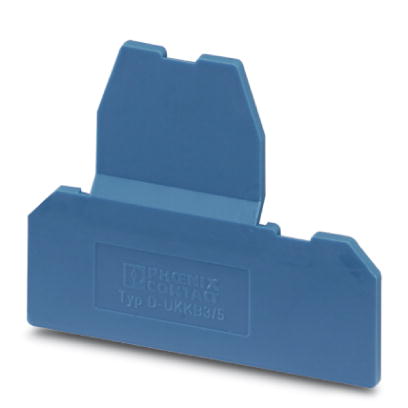 D-UKKB 3/5 BU    End cover for modular terminal blocks, Length: 67 mm, Width: 2.5 mm, Height: 62 mm, Color: blue