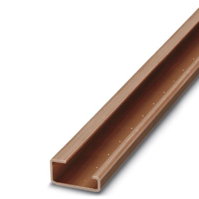 NS 32 CU/35QMM UNPERF 2000MM-V    G-profile DIN rail, material: Copper, unperforated, height 15 mm,