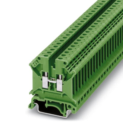 UK 5 N GN    Feed-through modular terminal block, Type of connection: Screw connection, Cross section: 0.2 mm? - 6 mm?, AWG 24 - 10, Width: 6.2 mm, Co