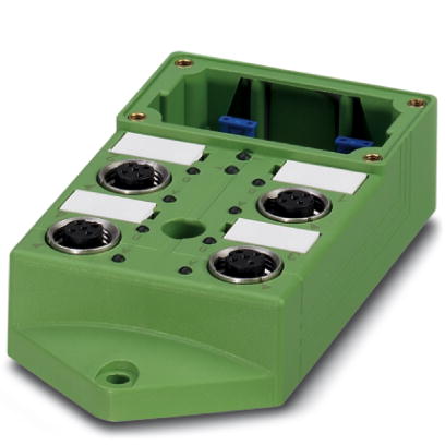 SACB-4/ 4-L-C GG SCO    Sensor/actuator box, with LED, header, pluggable connection and single-assig