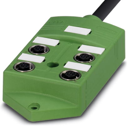 SACB-4/ 4- 5,0PUR SCO    Sensor/actuator box, with SPEEDCON rapid interlock, without LED, with maste