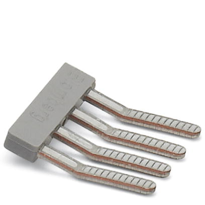 EBL 4- 5    Cross connector/jumper for modular terminal block, Number of positions: 4, Color: gray