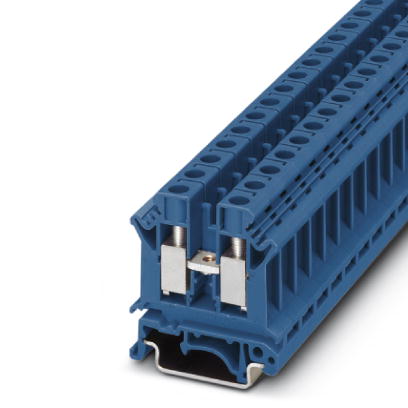 UK 10 N BU    Feed-through modular terminal block, Type of connection: Screw connection, Cross section: 0.5 mm? - 16 mm?, AWG 20 - 6, Width: 10.2 mm,