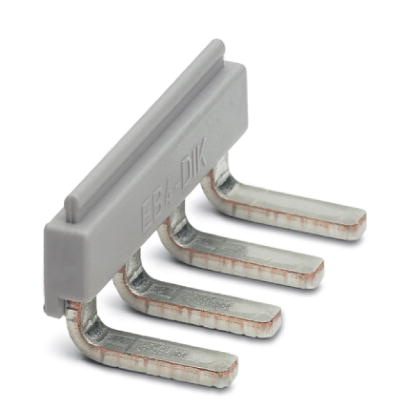 EB 4- DIK RD    Cross connector/jumper for modular terminal block, Number of positions: 4, Color: red