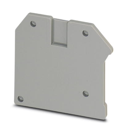 D-UK 3-MSTB    End cover for modular terminal blocks, Length: 42.5 mm, Width: 2.5 mm, Height: 47 mm, Color: gray