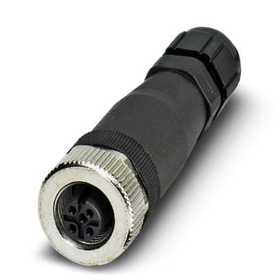 SACC-M12FS-4CON-PG7-M SKIN    Sensor/actuator socket, straight, 4-pos., M12, A-coded, screw connecti