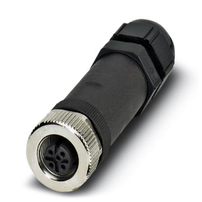 SACC-M12FS-5CON-PG9-M SKIN    Sensor/actuator socket, straight, 5-pos., M12, A-coded, screw connecti