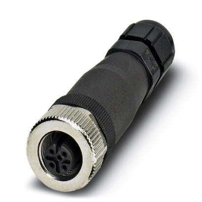 SACC-M12FS-5CON-PG7-M SKIN    Sensor/actuator socket, straight, 5-pos., M12, A-coded, screw connecti