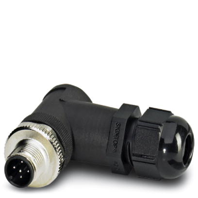 SACC-M12MR-5CON-PG9-M SKINTOP    Sensor/actuator connector, male, angled, 5-pos., M12, A-coded, scre