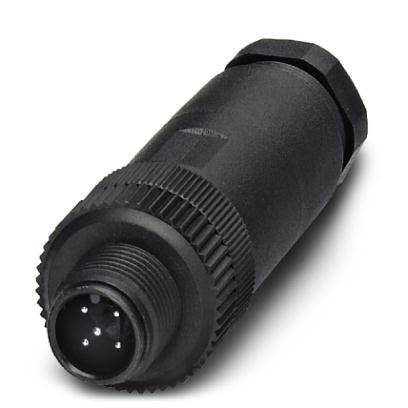 SACC-M12MS-5CON-PG 9    Sensor/actuator connector, male, straight, 5-pos., M12, A-coded, screw conne