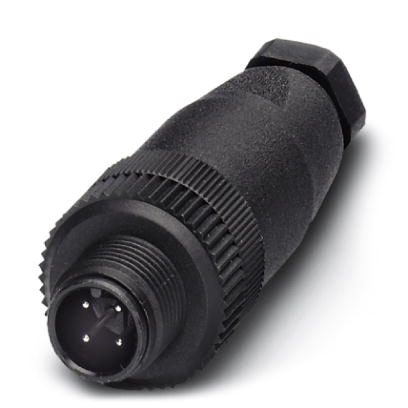 SACC-M12MS-4CON-PG 7    Sensor/actuator connector, male, straight, 4-pos., M12, A-coded, screw conne