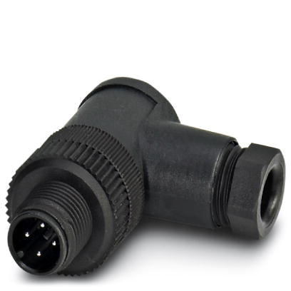 SACC-M12MR-4CON-PG7    Sensor/actuator connector, male, angled, 4-pos., M12, A-coded, screw connecti