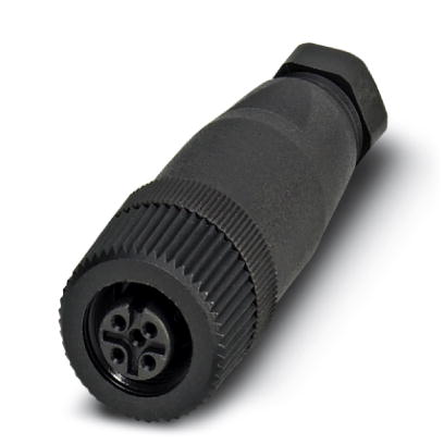 SACC-M12FS-4CON-PG7    Sensor/actuator connector, female, straight, 4-pos., M12, A-coded, screw conn
