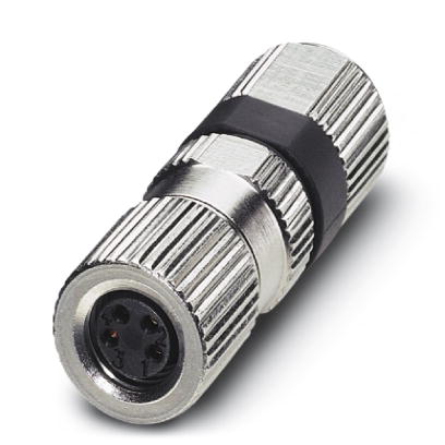 SACC-M 8FS-4PCON    Sensor/actuator connector, female, straight, 4-pos., M8, Piercecon^?, metal knur