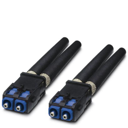 PSM-SET-SCRJ-DUP/2-POF    SCRJ connector set for polymer fiber, for self assembly, consisting of 2 duplex quick mounting connectors with bending prote