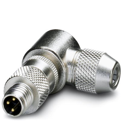 SACC-M 8MR-3CON-SH    Sensor/actuator connector, connector, angled, 3-pos., M8, shielded, solder con