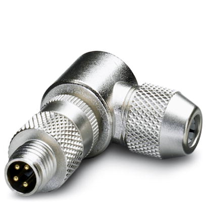 SACC-M 8MR-4CON-SH    Sensor/actuator connector, connector, angled, 4-pos., M8, shielded, solder con