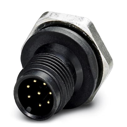 SACC-E-M12MS-8CON-M16 PSCUP    Sensor/actuator flush-type connector, male, 8-pos., M12, A-coded, fro