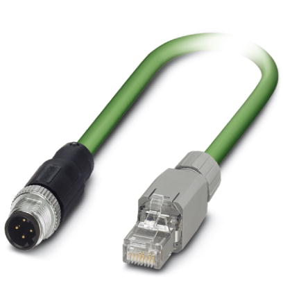 VS-M12MSD-RJ45QX-933/ 5,0 IFM    Assembled PROFINET cable, type B, CAT5e, shielded, star quad, AWG 2