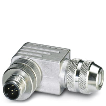 SACC-M12MR-5CON-PG 9-SH    Sensor/actuator connector, male, angled, 5-pos., M12, shielded, A-coded,