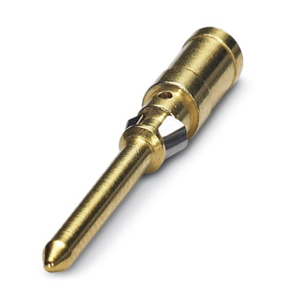 CK1,6-ED-0,50ST AU    Turned 1.6 crimp contact, individual male contact, core diameter 0.5 mm?, gold