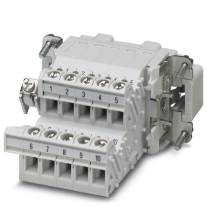 HC-B 10-A-UT-PER-M    HEAVYCON terminal adapter male insert, B10 series, 10-pos., left protective co