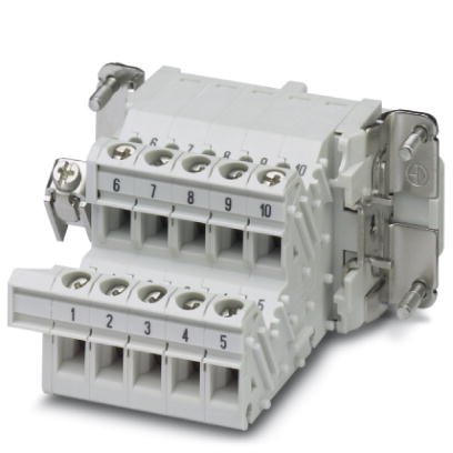 HC-B 10-A-UT-PER-F    HEAVYCON terminal adapter female insert, B10 series, 10-pos., left protective