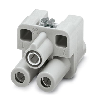 HC-HS 2-D7-EBUS    HEAVYCON female insert, HS2 series, 2+PE-pos., axial screw connection
