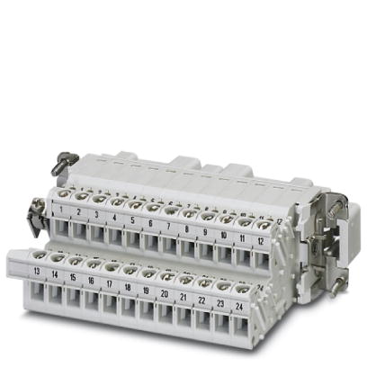 HC-B 24-A-UT-PER-M    HEAVYCON terminal adapter male insert, B24 series, 24-pos., left protective co