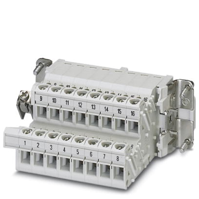 HC-B 16-A-UT-PER-F    HEAVYCON terminal adapter female insert, B16 series, 16-pos., left protective