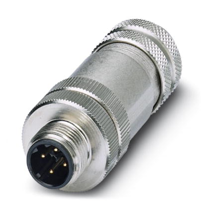 SACC-M12MSD-4CON-PG 7-SH    Bus system plug connector, male, straight, 4-pos., M12, shielded, D-code
