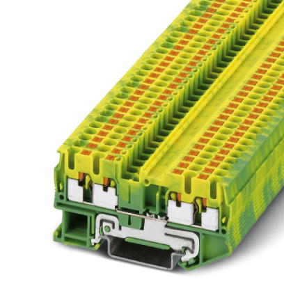 Image PT 2,5-QUATTRO-PE    Ground modular terminal block, Type of connection: Leg spring connection, Leg spring connection, Cross section: 0.14 mm? - 4 mm?,
