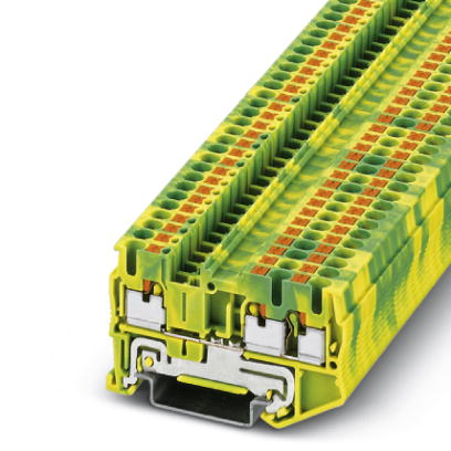 Image PT 2,5-TWIN-PE    Ground modular terminal block, Type of connection: Leg spring connection, Leg spring connection, Cross section: 0.14 mm? - 4 mm?, AW