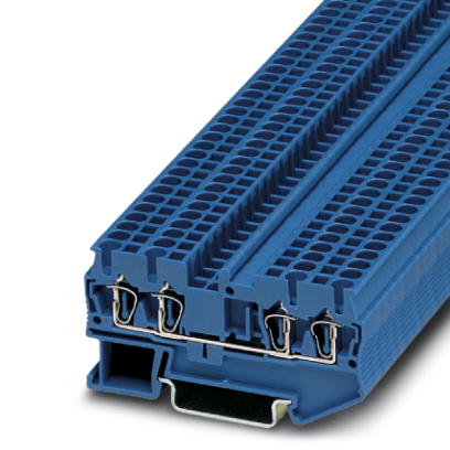 ST 2,5-QUATTRO BU    Feed-through modular terminal block, Type of connection: Spring-cage connection, Spring-cage connection, Cross section: 0.08 mm?