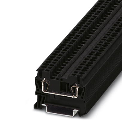 ST 2,5 BK    Feed-through modular terminal block, Type of connection: Spring-cage connection, Cross section: 0.08 mm? - 4 mm?, AWG 28 - 12, Width: 5.2