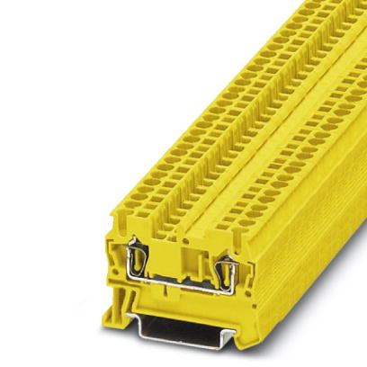 ST 2,5 YE    Feed-through modular terminal block, Type of connection: Spring-cage connection, Cross section: 0.08 mm? - 4 mm?, AWG 28 - 12, Width: 5.2