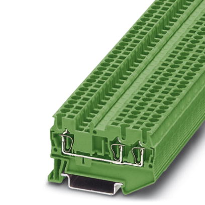 ST 2,5-TWIN GN    Feed-through modular terminal block, Type of connection: Spring-cage connection, Spring-cage connection, Cross section: 0.08 mm? - 4