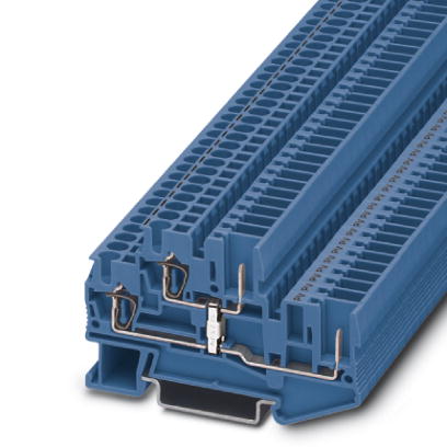 STTB 2,5/2P-PV BU    Pluggable spring-cage modular terminal block, Cross section: 0.08 mm? - 4 mm?, AWG: 28 - 12, Connection type: Spring-cage connect