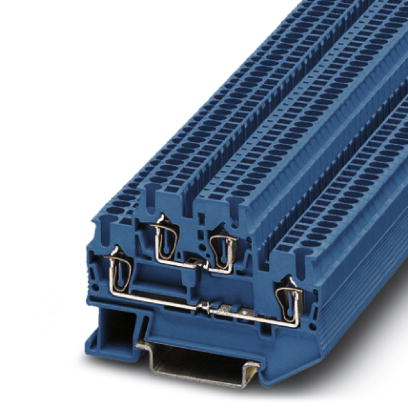 STTB 1,5 BU    Feed-through modular terminal block, Cross section: 0.08 mm? - 1.5 mm?, AWG: 28 - 16, Connection type: Spring-cage connection, Width: 4
