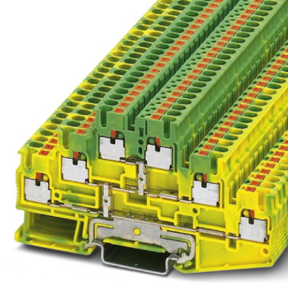 PT 2,5-3PE    Ground modular terminal block, Type of connection: Leg spring connection, Leg spring connection, Cross section: 0.14 mm? - 4 mm?, AWG 26