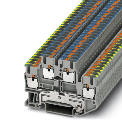 PTTB 2,5-PE/N    Ground modular terminal block, Cross section: 0.14 mm? - 4 mm?, AWG: 26 - 12, Connection type: Leg spring connection, Width: 5.2 mm,