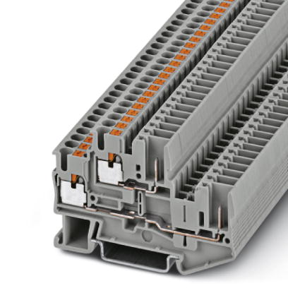 PTTB 2,5/2P    Feed-through modular terminal block, Cross section: 0.14 mm? - 4 mm?, AWG: 26 - 12, Connection type: Leg spring connection, Width: 5.2