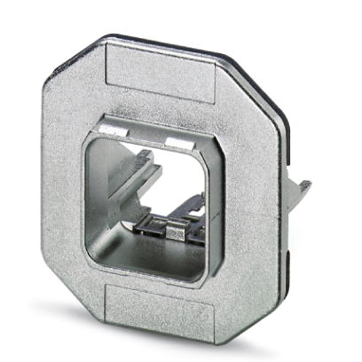 VS-PPC-F1-RJ45-MNNA-1C-F    RJ45 panel mounting frame, IP67, for push-pull interlocking, metal, with