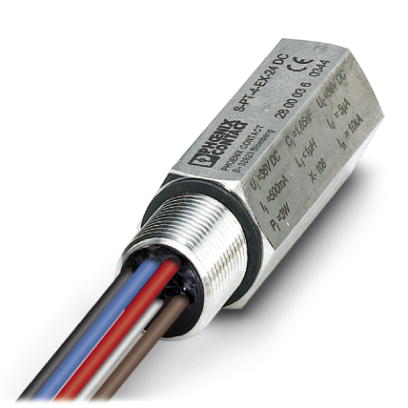 S-PT-4-EX-24DC    Two-level surge protection for three or four floating signal circuits in screw-on module with IP67 degree of protection for sensor h