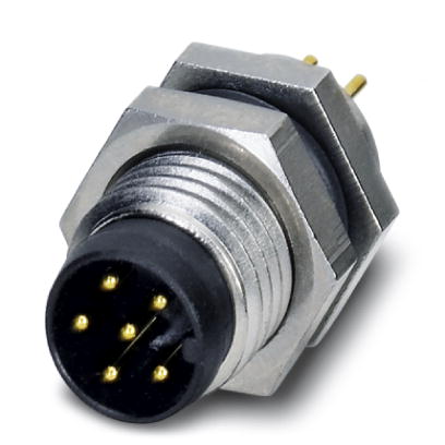 SACC-DSI-M 8MS-6CON-L180    Sensor/actuator flush-type connector, male, 6-pos., M8, rear/screw mount