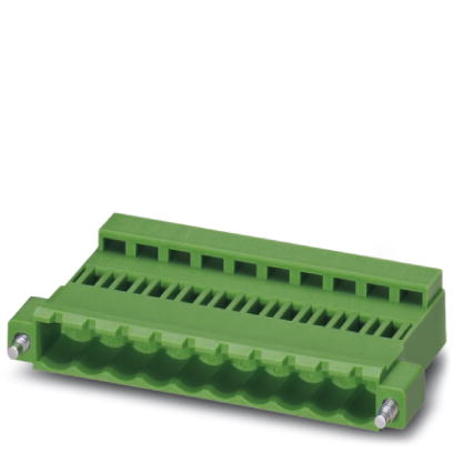 ICC 2,5/ 2-STZF-5,08    Plug component, Nominal current: 12 A, Nom. voltage: 250 V, Pitch: 5.08 mm,