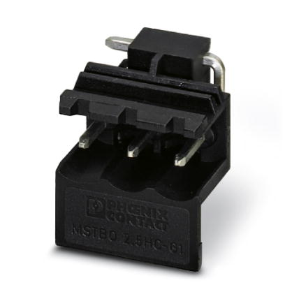 MSTBO 2,5/ 3-G1L BK    Header, Color: black, Assembly: Soldering