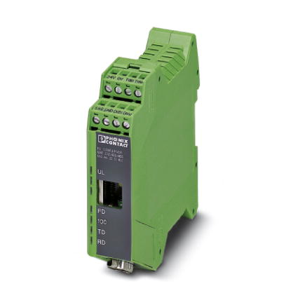 FL COMSERVER UNI 232/422/485    FL COMSERVER UNI..., serieller Gerate-Server zur Umsetzung einer seriellen 232/422/485-Schnittstelle auf Ethernet, unt