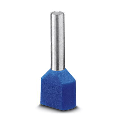 AI-TWIN 2X 2,5 -13 BU    Ferrule, Length: 21.5 mm, Color: blue