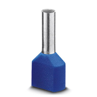 AI-TWIN 2X 2,5 -10 BU    Ferrule, Length: 18.5 mm, Color: blue